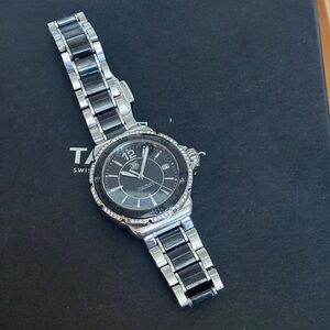 TAG Heuer Black and Silver Timepiece